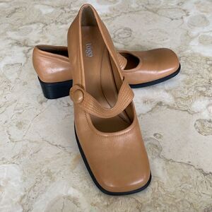 Vintage Square Toe Leather Mary Jane Shoes